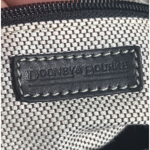Dooney & Bourke Black & Grey Monogram Satchel K1002411 Preppy Americana Classic - Picture 4 of 14